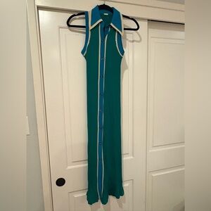 Dodo Bar Or Green and Teal Maxi Dress